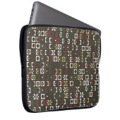 Schönes geometrisches Design abstrakt, Kunst, Laptopschutzhülle (Vorne Rechts)