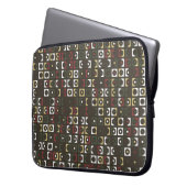 Schönes geometrisches Design abstrakt, Kunst, Laptopschutzhülle (Vorderseite Links)