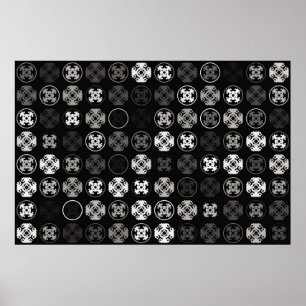 Schönes geometrisches Design abstrakt, Kunst, Poster