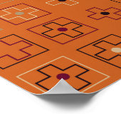 Schönes geometrisches Design abstrakt, Kunst, Poster (Ecke)