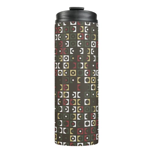 Schönes geometrisches Design abstrakt, Kunst, Thermosbecher (Vorderseite)