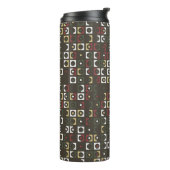 Schönes geometrisches Design abstrakt, Kunst, Thermosbecher (Nach links gedreht)