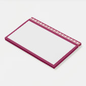 Schönes geometrisches Entwurfsheader-Muster Post-it Klebezettel (angewinkelt)