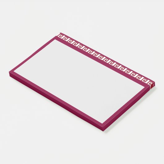 Schönes geometrisches Entwurfsheader-Muster Post-it Klebezettel (angewinkelt)