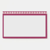 Schönes geometrisches Entwurfsheader-Muster Post-it Klebezettel (Vorderseite)