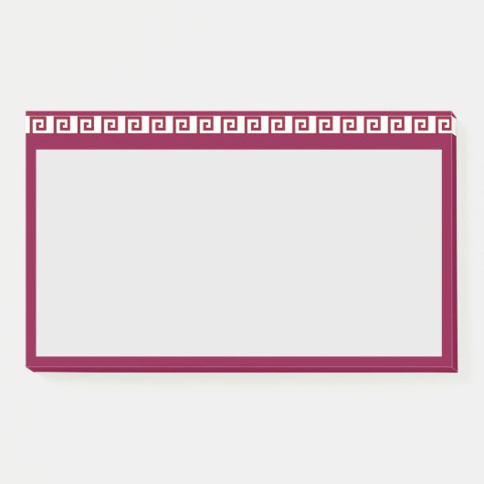 Schönes geometrisches Entwurfsheader-Muster Post-it Klebezettel (Vorderseite)