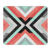 Schönes geometrisches Muster der Minze Schneidebrett (Vorderseite)