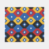 Schönes geometrisches Muster  Fleecedecke (Vorderseite (Horizontal))