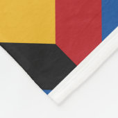 Schönes geometrisches Muster  Fleecedecke (Ecke)
