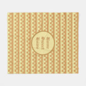 Schönes geometrisches Muster Fleecedecke (Vorderseite (Horizontal))