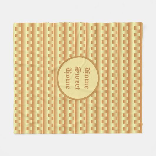 Schönes geometrisches Muster Fleecedecke (Vorderseite (Horizontal))