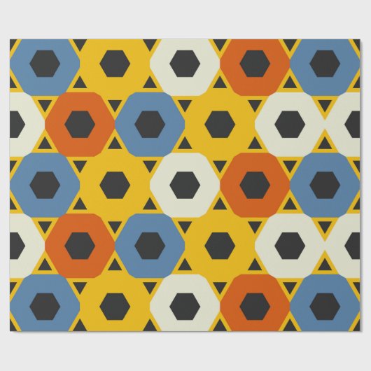 Schönes geometrisches Muster Geschenkpapier (Flach)
