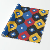Schönes geometrisches Muster Geschenkpapier (Ungerollt)