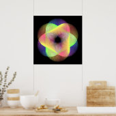 Schönes geometrisches Muster hikari22 Poster (Küche)