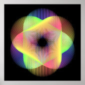 Schönes geometrisches Muster hikari22 Poster (Vorne)