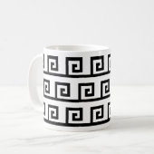 Schönes geometrisches Muster Kaffeetasse (Vorderseite Links)