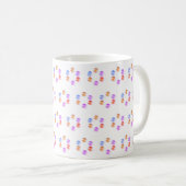 Schönes geometrisches Muster mit Hexagon Kaffeetasse (VorderseiteRechts)