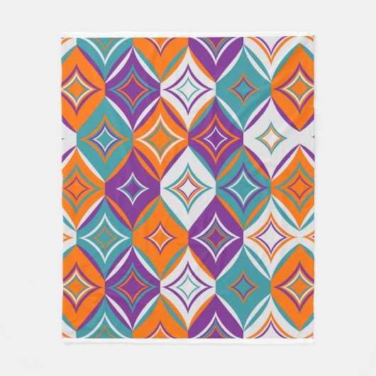 Schönes geometrisches Musterdesign Fleecedecke (Vorderseite)