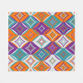 Schönes geometrisches Musterdesign Fleecedecke (Vorderseite (Horizontal))