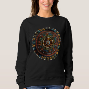Schönes geometrisches Punkt-Mandala  1 Sweatshirt