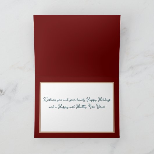 Schönes, gepflegtes Bouquet Weiße Blume Karte (Innenseite)