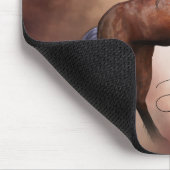 Schönes gepflegtes Brown Horse Mousepad (Ecke)