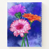 Schönes Gerberas-Notebook Notizblock (Rückseite)