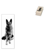 Schönes German Shepherd Dog Portrait Gummistempel (Stempel)