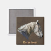 Schönes Geschenk für Pferde-Liebhaber Magnet (Vorderseite/Rückseite)