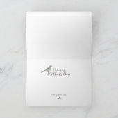 Schönes Geschenk Girly Garden Doves Muttertag Karte (Innenseite)