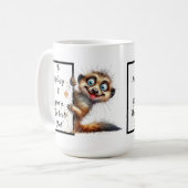 Schönes Geschenk mit lustigen und sonderbaren Mekk Kaffeetasse (Vorderseite Links)