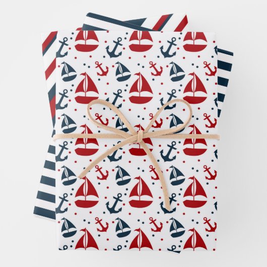 Schönes Geschenk mit nautischen Themenbereichen Ro Geschenkpapier Set (Beispiel)