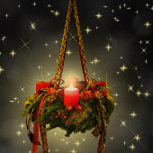 Schönes Geschenk Wrapped Geschenke Weihnachts-Part Einladung