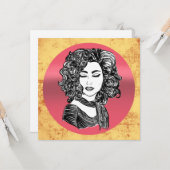 Schönes, geschmeidiges Haar Karte (Vorderseite/Rückseite Beispiel)