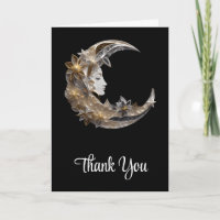 Schönes Gesicht auf dem Mond Danke