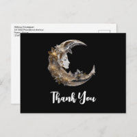 Schönes Gesicht auf dem Mond Danke