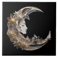 Schönes Gesicht auf dem Mond