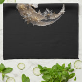 Schönes Gesicht auf dem Mond Geschirrtuch (Gefaltet)