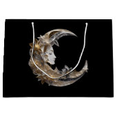 Schönes Gesicht auf dem Mond Große Geschenktüte (Vorderseite)