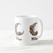 Schönes Gesicht auf dem Mond Kaffeetasse (VorderseiteRechts)