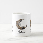 Schönes Gesicht auf dem Mond Kaffeetasse (Mittel)