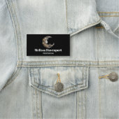 Schönes Gesicht auf dem Mond Namensschild (Beispiel)