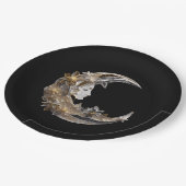 Schönes Gesicht auf dem Mond Pappteller (Schrägansicht)