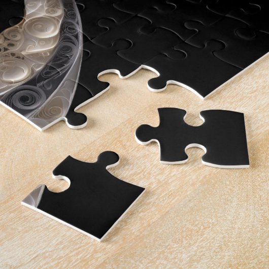 Schönes Gesicht auf dem Mond Puzzle (Seite)