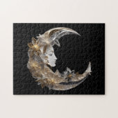 Schönes Gesicht auf dem Mond Puzzle (Horizontal)