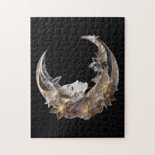 Schönes Gesicht auf dem Mond Puzzle (Vertikal)