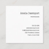 Schönes Gesicht auf dem Mond Quadratische Visitenkarte (Rückseite)