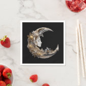 Schönes Gesicht auf dem Mond Serviette (Beispiel)