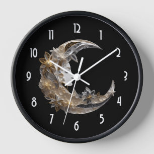 Schönes Gesicht auf dem Mond Uhr