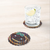 Schönes Gesicht für Sommer Herbst Orangenfarben Ja Untersetzer (Vor Ort)